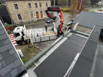 Toiture verte à Namur