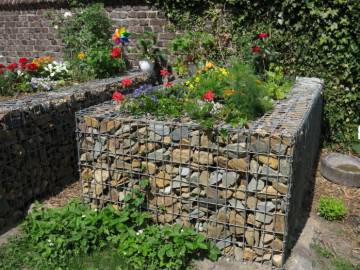 Bacs de plantation en gabions