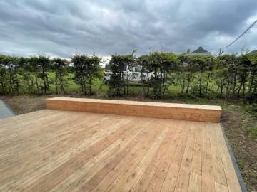 Réalisation d'une terrasse en région Hutoise