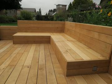Terrasse en chêne à Huy