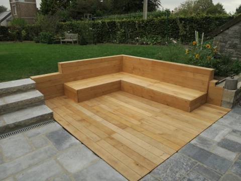 Terrasse en chêne à Huy