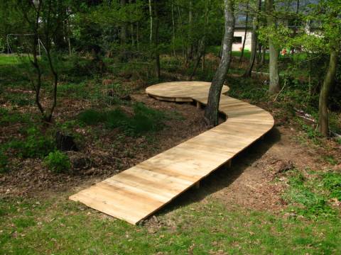 Terrasse en bois de robinier à Liège