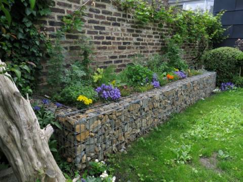 Bacs de plantation en gabions