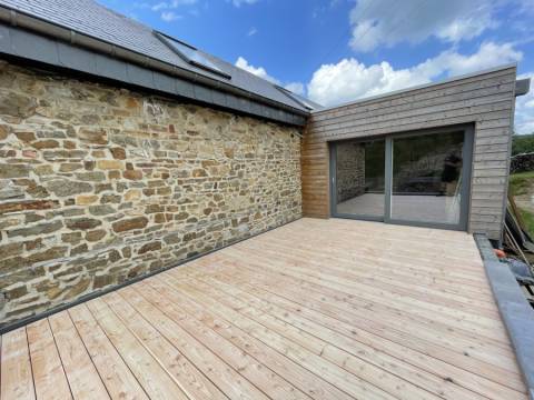 Terrasse réalisée près de Rochefort.