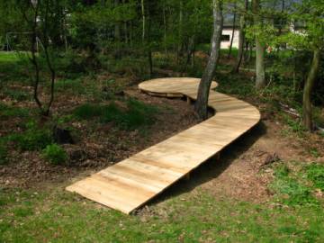 Terrasse en bois de robinier à Liège