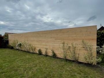 Palissade en mélèze