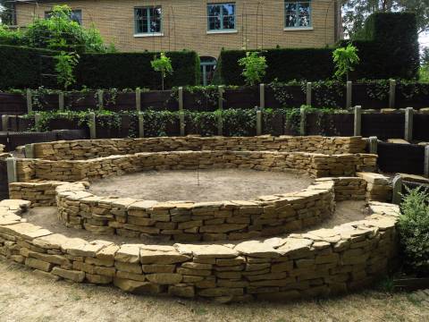 Murs en pierres sèche et gabions